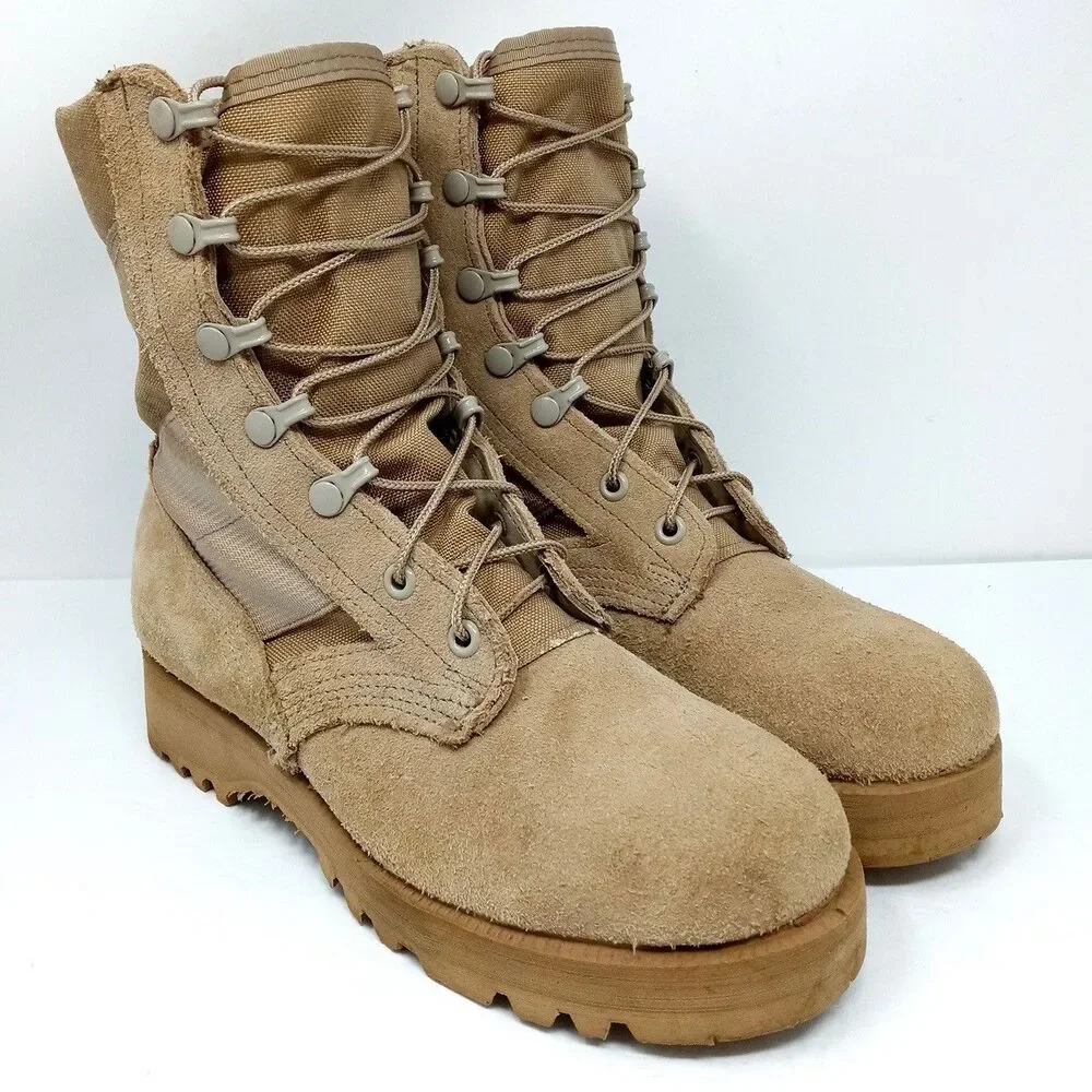Altama Military Desert Combat Boots Men's Size 5.5 Tan Hot Weather Army Vibram